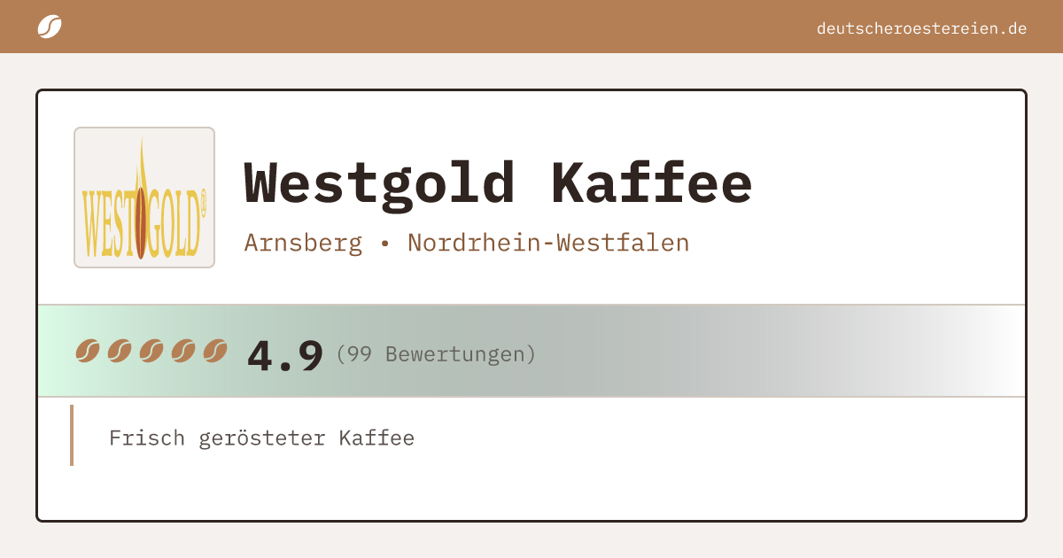 Logo of Westgold Kaffee