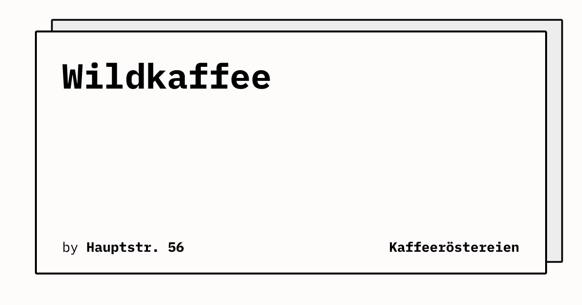 Bild von Wildkaffee