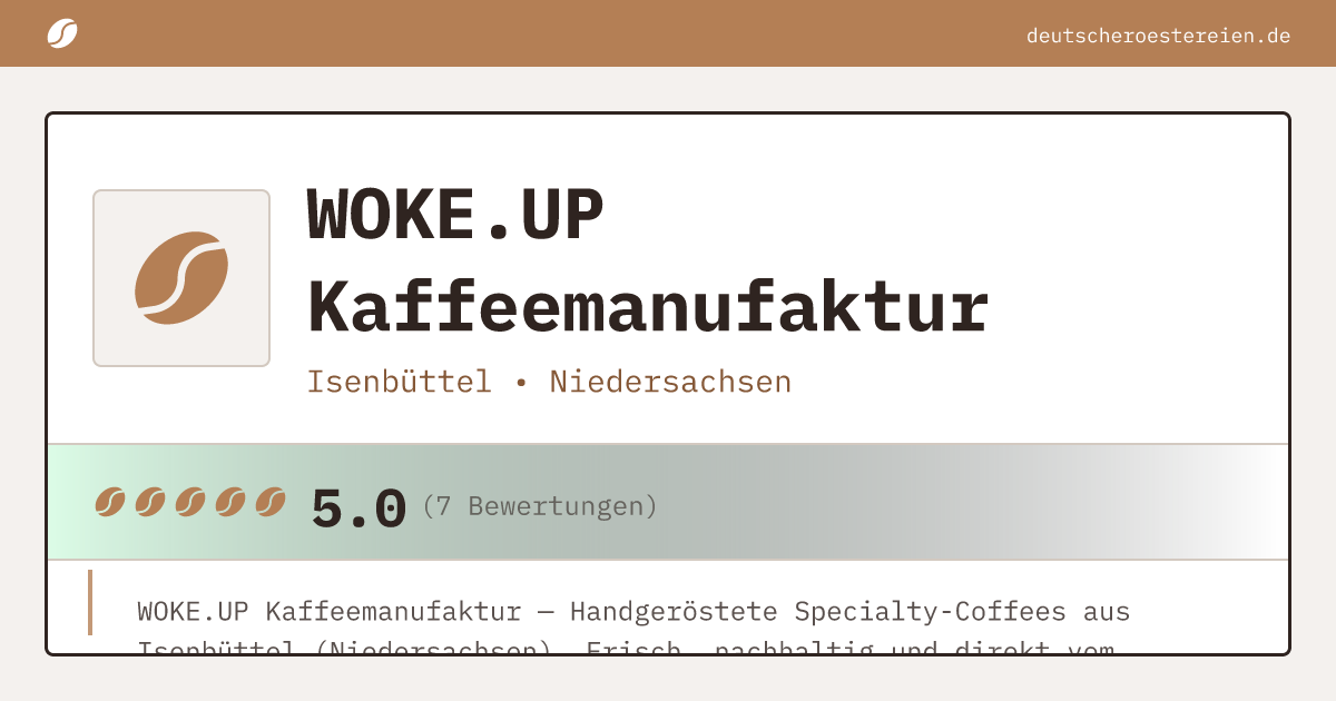 Bild von WOKE.UP Kaffeemanufaktur