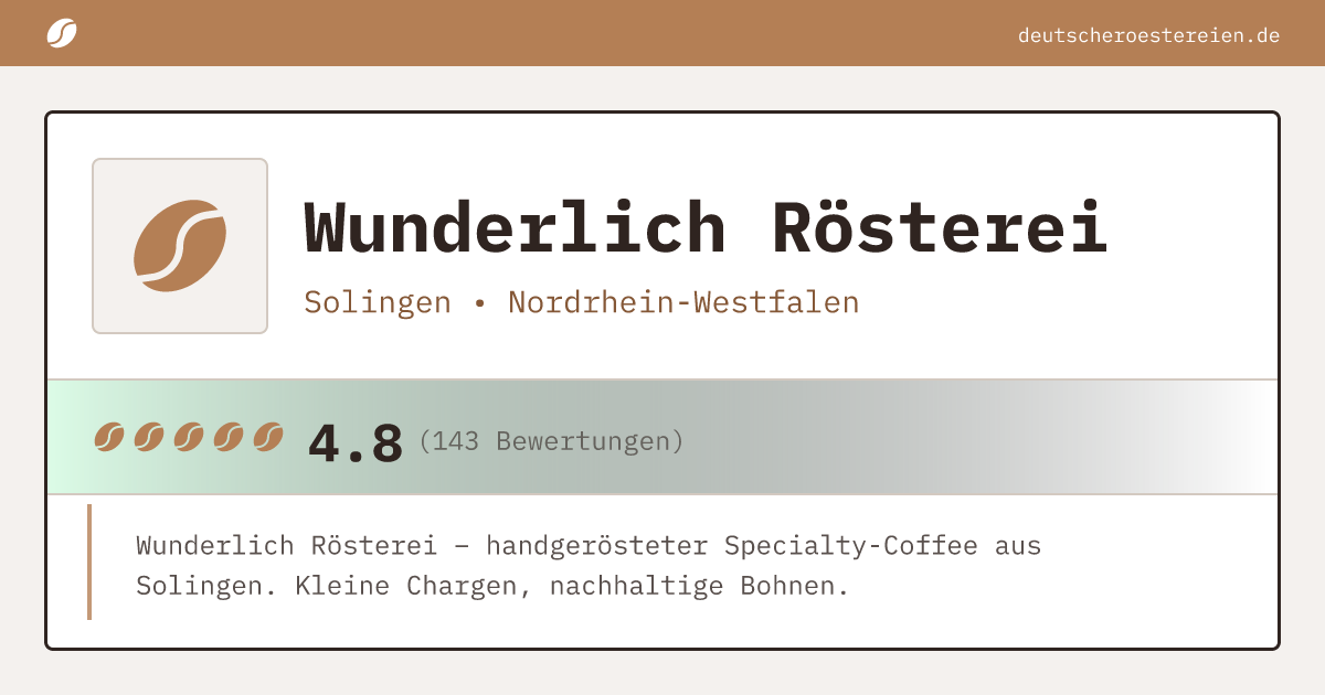 Logo of Wunderlich Rösterei