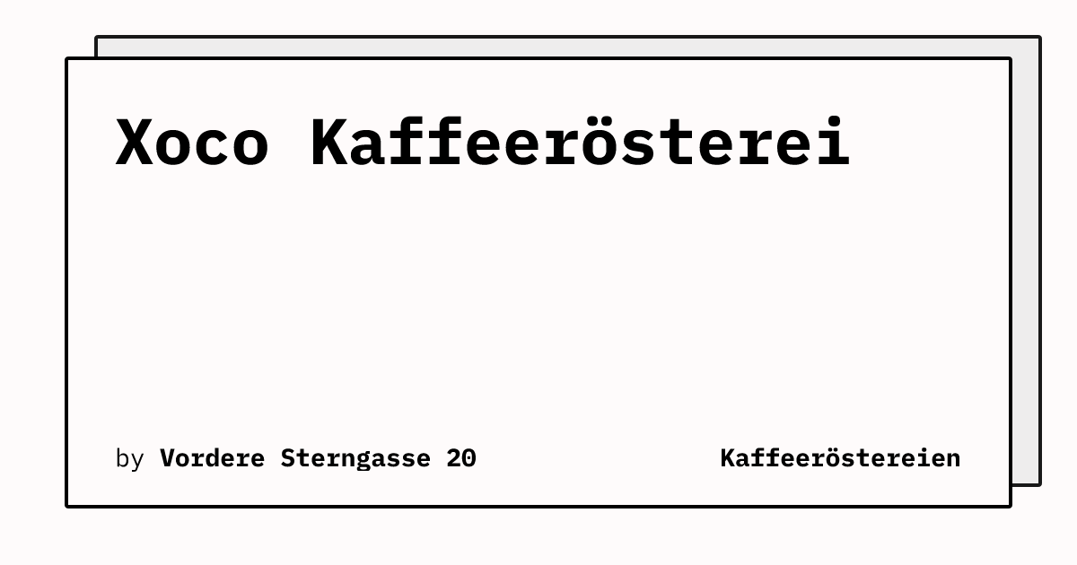 Bild von Xoco Kaffeerösterei