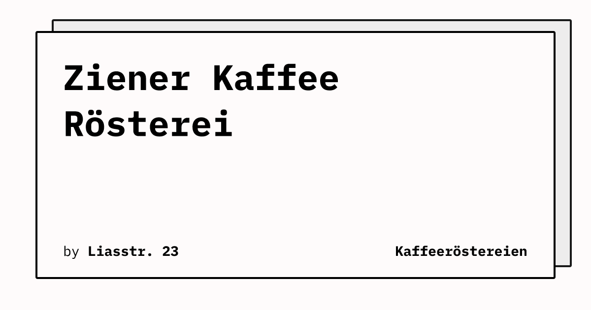 Bild von Ziener Kaffee Rösterei