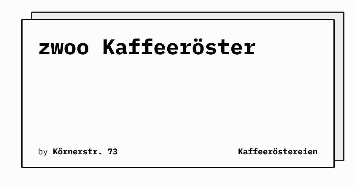 Bild von zwoo Kaffeeröster